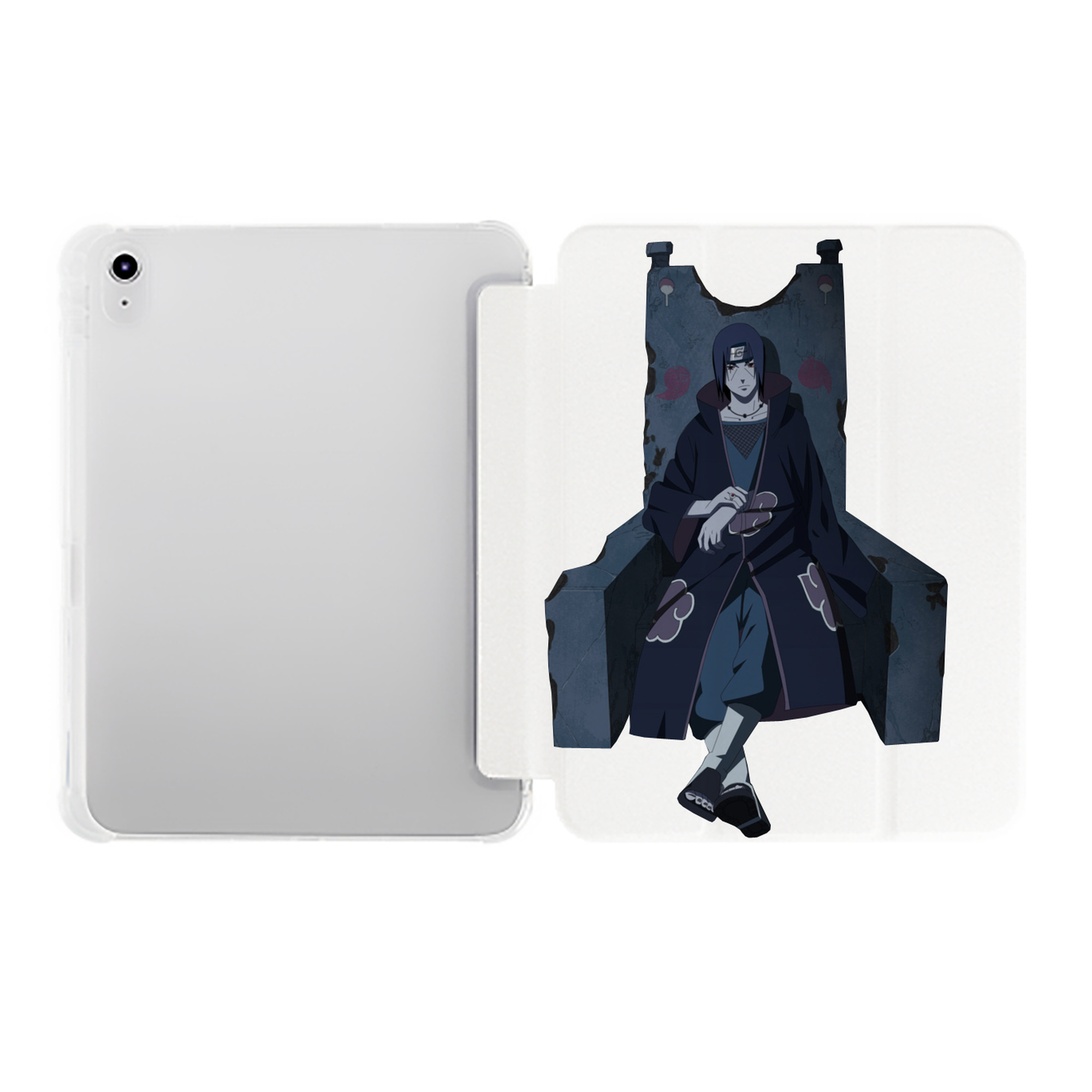 （画像用） NARUTO -ナルト- うちは イタチ Uchiha Itachi IPad ケース ペン収納付き 三つ折りスタンド PUレザー×シリコン 対応機種9.5/10.5/10.9インチ